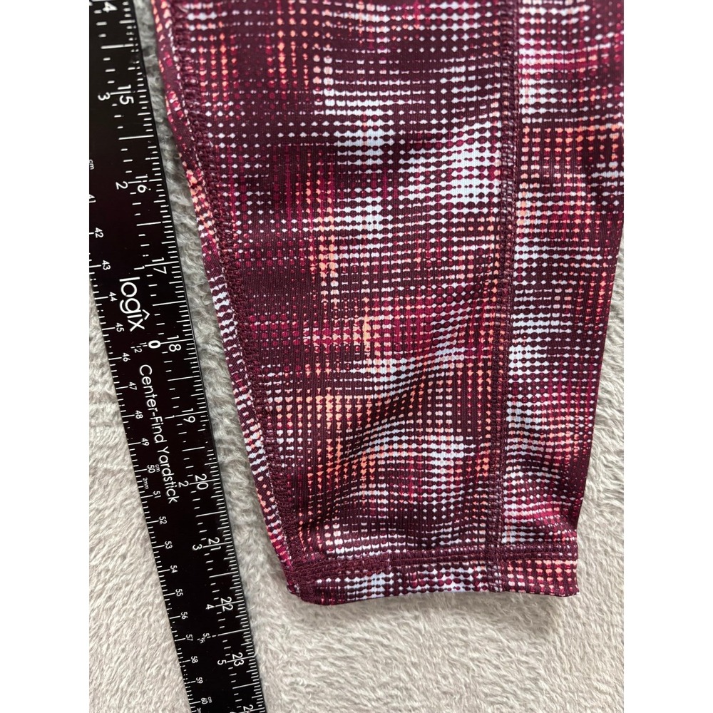 Pro Player Womens M Maroon Printed Athletic Leggings‎ Athleisure Casual - Picture 6 of 8
